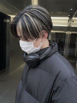 ヘーゼル 博多(HAZEL.) LEN/メンズコントラストハイライト