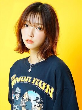 アグ ヘアー オパール 日立店(Agu hair opall) 《Agu hair》くびれ×チョコブラウンボブ