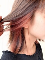 サンディーズ(Sandees)&nbsp;鎖骨ヘアーインナーカラーボブ