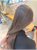 艶髪ストレート/アッシュベージュ