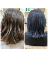 クラン ヘアーアンドスタジオ(CLAN hair & studio) ブルーカラー寒色カラー