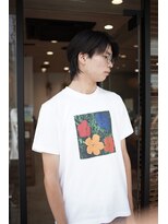 ミューズ バイ ケンジ(MUSE by KENJE)&nbsp;メンズウルフボブルフセンターパートメンズライク