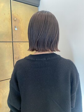 パークレーン アイス イヴェン(park lane ICI yeven) 外ハネボブ　ブリーチなしグレージュ　明るめ　名古屋　矢場町