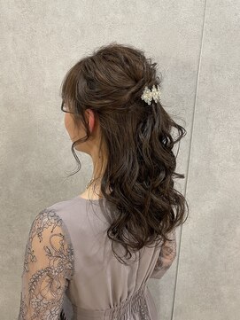 ソレイユバイエルズ(soleil by ailes) ハーフアップヘアセット