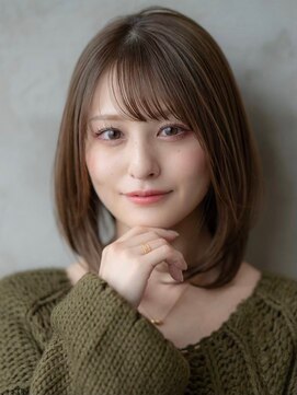 イオ 本厚木(io) 大人かわいいフェイスレイヤーシースルーバング小顔イメチェン