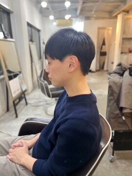 ソイクフ 四条大宮店(SOY-KUFU) 【soy-kufu】MEN'S HAIRマッシュヘアアッシュブラック