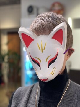 コマ(coma) 【中野coma】シャギーショート_こなれミディホワイトグレージュ