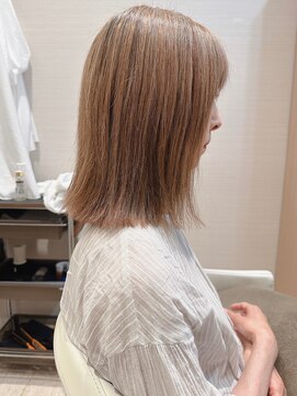 コーエン(cowen) 大人かわいい☆外ハネ切りっぱなしボブ♪髪質改善ストレート