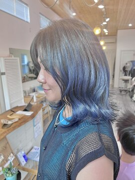 レポ(LEPO) バレイヤージュ～ネイビーブルー