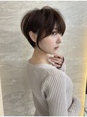 ワイドバングイメチェン美髪外ハネボブ+レイヤーカット韓国/池袋