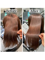 リラエ(North Lyrae)&nbsp;髪質改善縮毛矯正Before/After