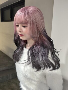 ザ オーダー(THE ORDER) ホワイトピンクとグレーのルーツカラー/グラデーション