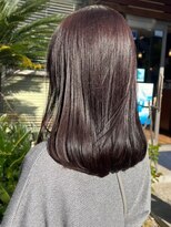 ナカオコアフュール(NAKAO COIFFURE)&nbsp;ナチュラルブラウン　艶カラー　グレージュカラー　ミディアム