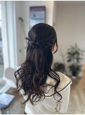 【お呼ばれヘア】ハーフアップ