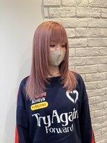 ラグ バイ シゲルカットクラブ 神田久志本店(lag)&nbsp;ハイトーンピンクカラーと顔周りレイヤーカット