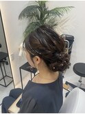 シニオンヘア/ヘアアレンジ/結婚式ヘアアレンジ/Zina博多筑紫口