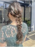 【お呼ばれアレンジ】編みおろしアレンジ　畑瀬彩華