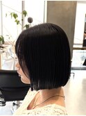 調布レディースミニボブ20代コスメストレート縮毛矯正
