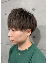 エル(EL.)&nbsp;マッシュ/ツーブロック/スモーキーベージュ/盛岡/メンズカット