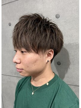 エル(EL.) マッシュ/ツーブロック/スモーキーベージュ/盛岡/メンズカット