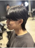 ラウンドマッシュウルフ＆マッシュウルフ＆黒髪&縮毛矯正＆men's