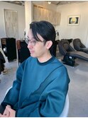20代30代40代◎ツーブロックマッシュセンターパート