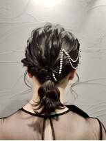 サンジュウナナドシー 大宮東口店(37.0℃)&nbsp;大人可愛いパール編みおろしポニー