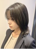 オリーブカラー/艶髪/似合わせカット