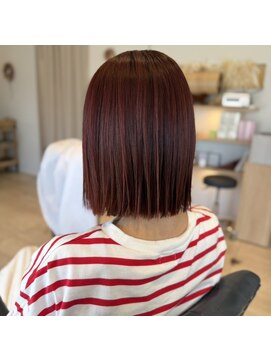 マレット(mullet.) タッセルボブ