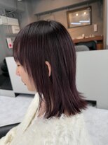バディ 中野駅前店(BUDDY)&nbsp;艶感たっぷりラベンダーブラウン【中野美容室/ボブ】
