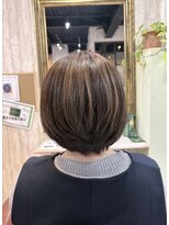 ネクサス ロット 八千代台店(NEXUS-Lot)&nbsp;大人の上品丸みショートボブ＊立体感を生む3Dハイライト