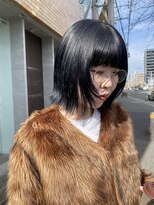 クプラ(Qpula) ブルーブラック/顔まわりレイヤー #ボブ