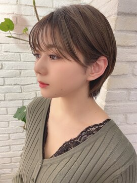 ロンド 表参道店(Lond) 【津賀雅也】大人可愛い耳掛けショートボブ