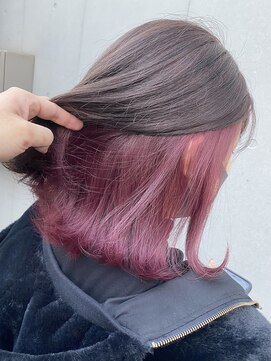 シーン(seen) ○10代、20代に大人気!インナーカラーピンク○