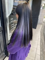 カムジーヘッドカミノウラ(COMEGHEAD KAMINOURA)&nbsp;インナーカラー　ブルーシルバー　＃並木坂＃上通り