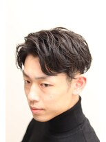 ヘアーアンドグルーミング ヨシザワインク(HAIR&GROOMING YOSHIZAWA Inc.) 【ヨシザワ人形町】黒髪ツーブロアップバングビジネス30代40代