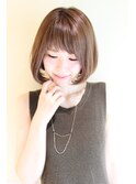 30代・40代・50代 大人かわいい丸みボブスタイル