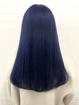 アールプラスヘアサロン(ar+ hair salon)&nbsp;艶々ネイビ―ヘア
