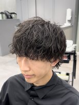 オーバルバイアピッシュ(OVARL by apish) 緩め縦落ちパーマ/波巻き/くるくる/ツイストパーマメンズ