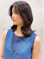 ロンドプランタン 恵比寿(Lond Printemps)&nbsp;くびれレイヤーカット　イノアカラーでつくる艶カラーブルージュ