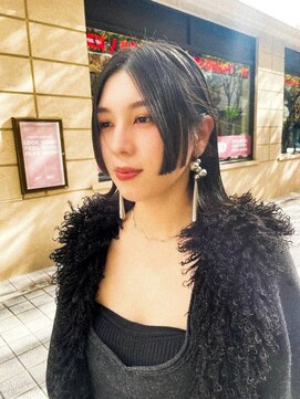 メリケンビューティーパーラー コウベ(MERICAN BEAUTY PARLOR KOBE) センターパート×姫カット