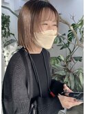 ぱつっとボブ