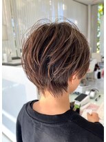 ユウヘアー 師勝店(U Hair)&nbsp;【UHair】大人丸みナチュラルショート/ハイライト/白髪ぼかし/艶