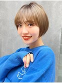 ショート/切りっぱなしボブ/前髪カット/顔周り[仙台]