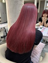 ロンドネートゥル 新潟(Lond naitre)&nbsp;新潟／万代　　髪質改善Wカラーボルドー