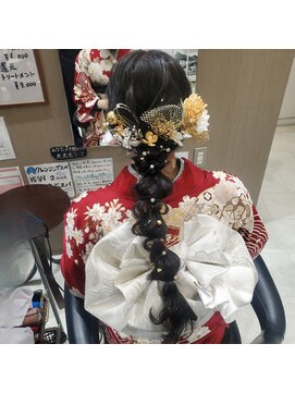 ロンロンシャ 都ホテル店(RONRONCHAT) 成人式ヘア 編みおろし