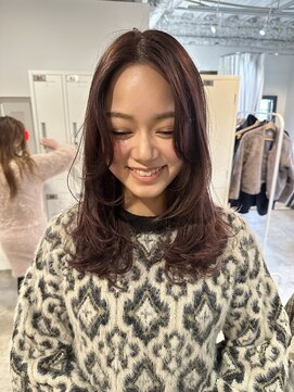 ホネン(honen) たっぷりレイヤーミディアム＊パープルカラー