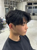 ハイプ(HYPE)&nbsp;ナチュラルマッシュ/韓国マッシュ/ニュアンスパーマ/メンズ/眉毛