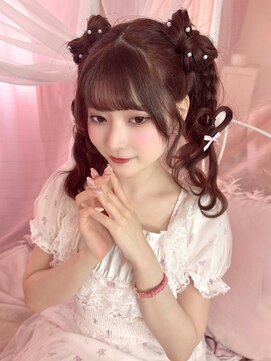 リルミー(Lilme) 小鳥遊るいちゃん立体リボンハートツイン＊まゆ