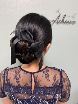 アチーブ 姫路店(Achieve) タイトシニヨンヘア